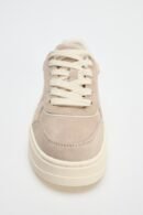 Zara Contrast Trainers Ecru White