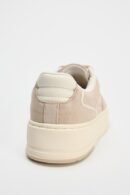 Zara Contrast Trainers Ecru White