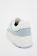 Zara Contrast Trainers Denim Blue