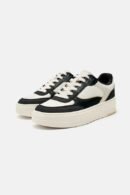 Zara Contrast Trainers Denim Black