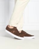 Polo Ralph Lauren Sayer Canvas suede Trainer Brown