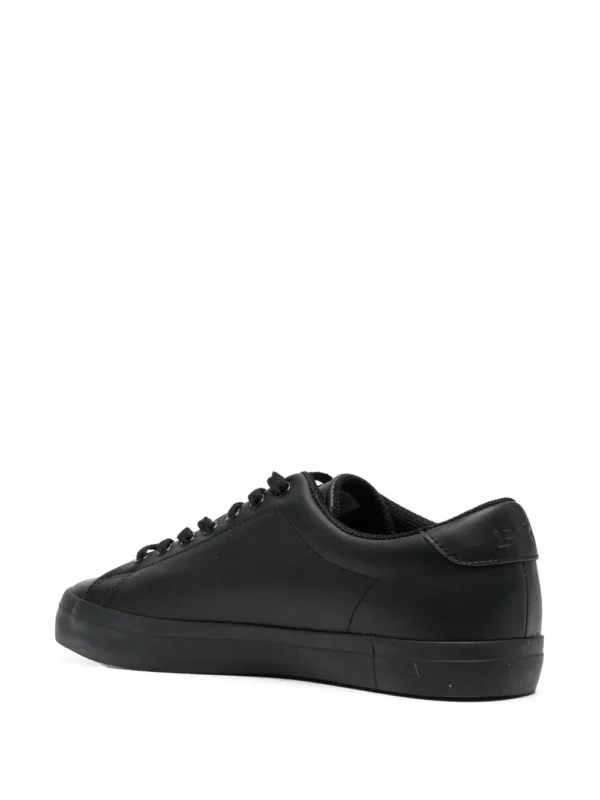 Polo Ralph Lauren Longwood Leather Sneaker Black - Image 5