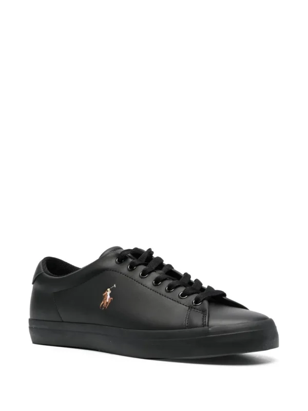 Polo Ralph Lauren Longwood Leather Sneaker Black - Image 3