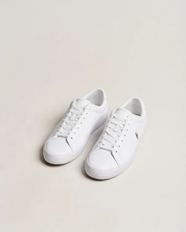 Polo Ralph Lauren Longwood Leather Sneaker White - Image 3