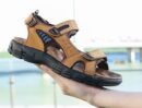 Natural Leather Waterproof Hiking Sandal Yellow