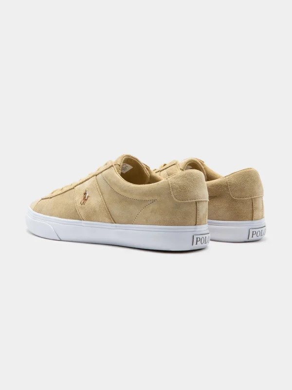 Polo Ralph Lauren Sayer Canvas suede Trainer Beige - Image 3