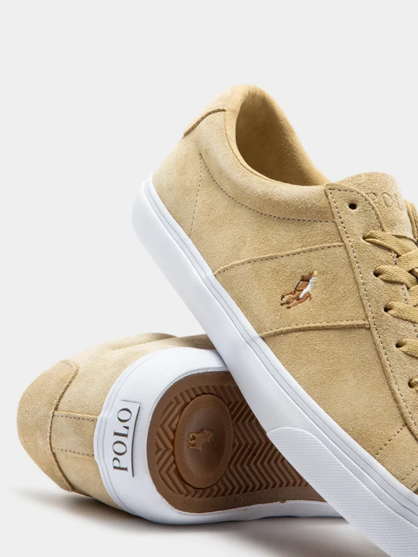 Polo Ralph Lauren Sayer Canvas suede Trainer Beige - Image 5