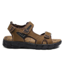 Natural Leather Waterproof Hiking Sandal Brown