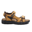 Natural Leather Waterproof Hiking Sandal Yellow